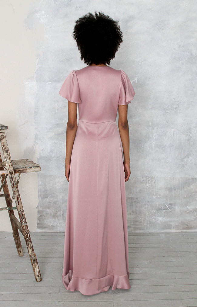 Rowe High/Low Gown - Dusty Rose