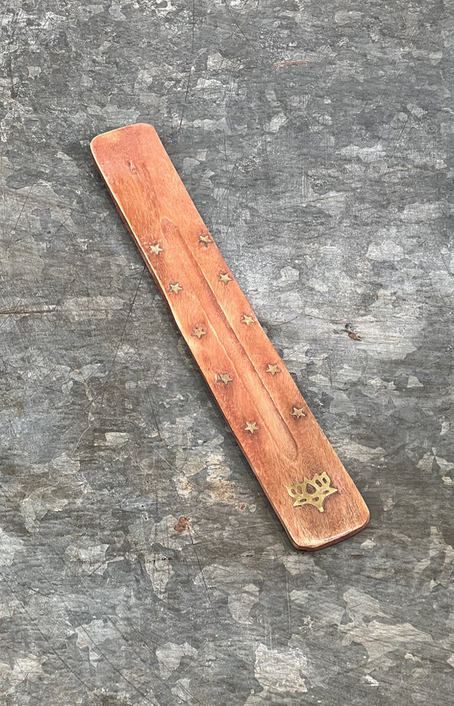 Incense Burner w/ Brass Inlay