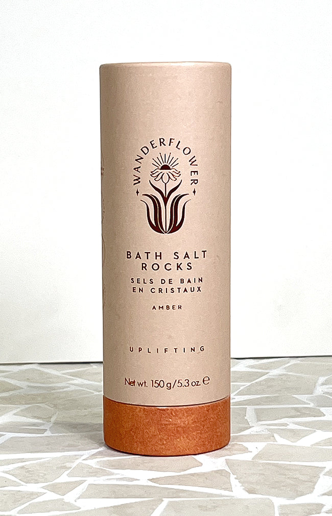 WanderFlower Bath Salt Rocks Amber