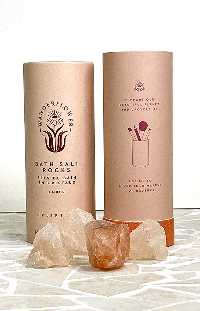 WanderFlower Bath Salt Rocks Amber