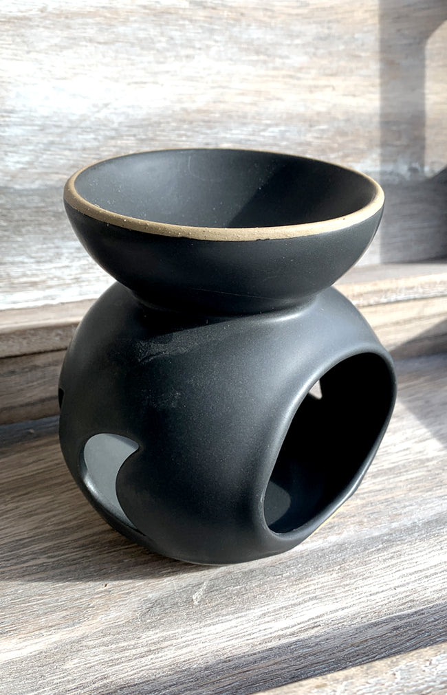 Moon Phases Oil Burner - Black