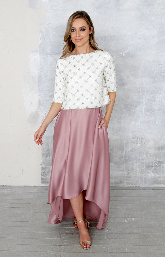 Tessa Skirt - Dusty Rose