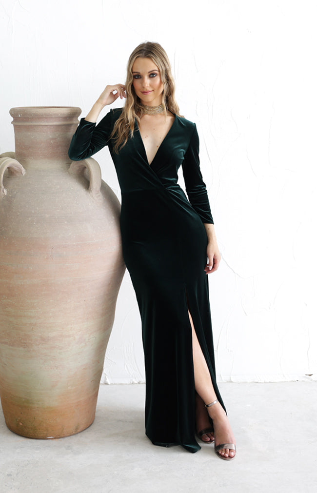 Loni Gown - Forest Green