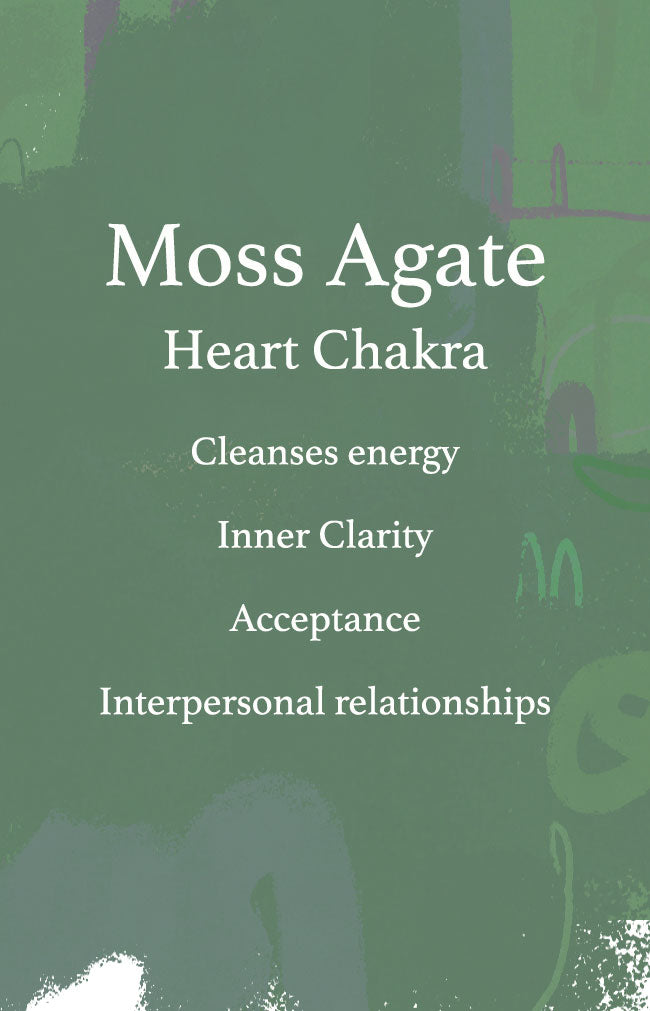 Moss Agate Tumblestone