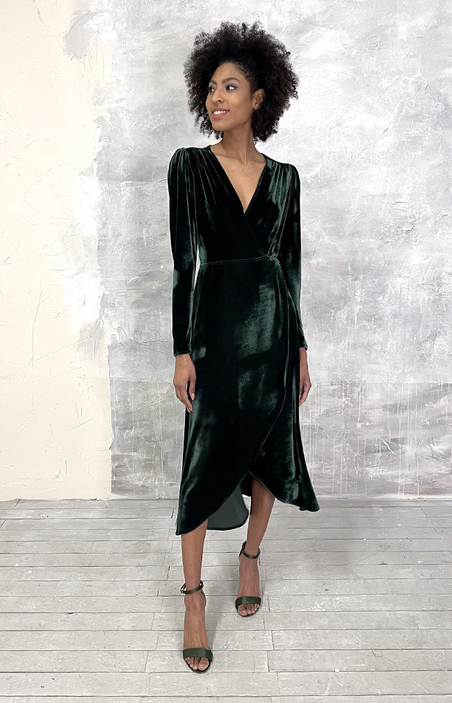 Zola Dress - Emerald Green
