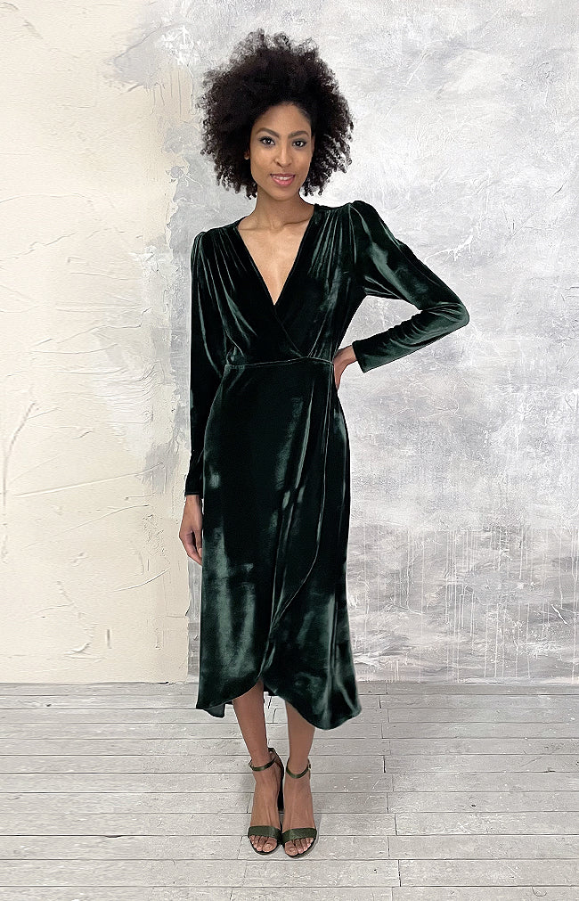 Zola Dress - Emerald Green