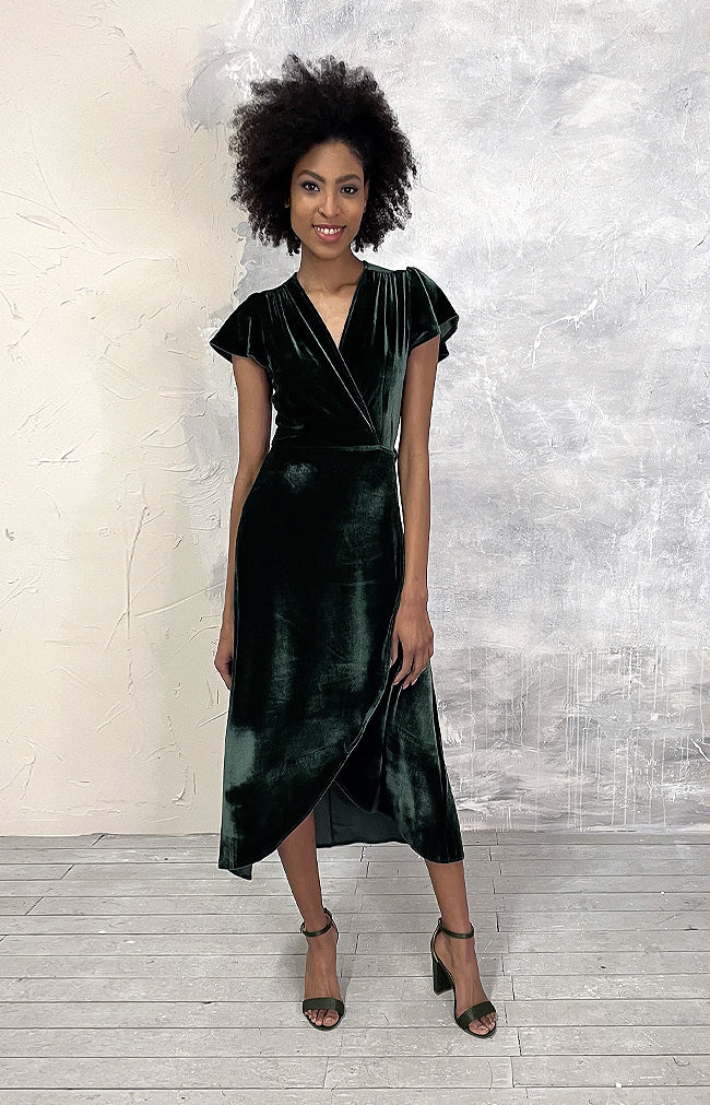 Tallulah Dress - Emerald Green