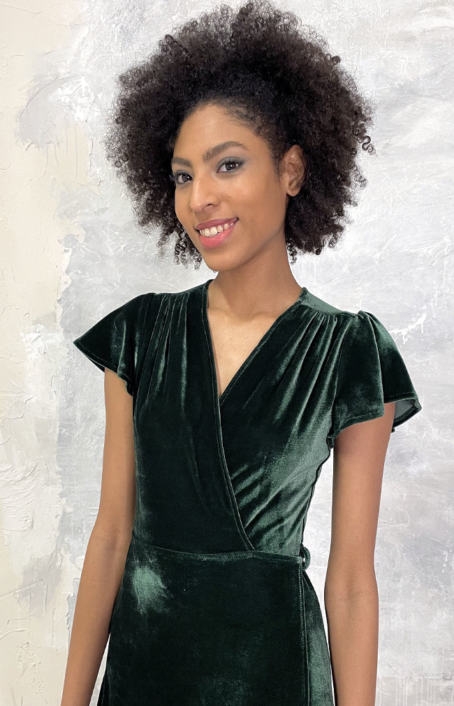 Tallulah Dress - Emerald Green