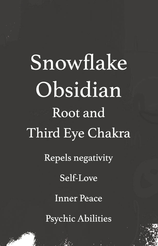 Snowflake Obsidian Tumblestone