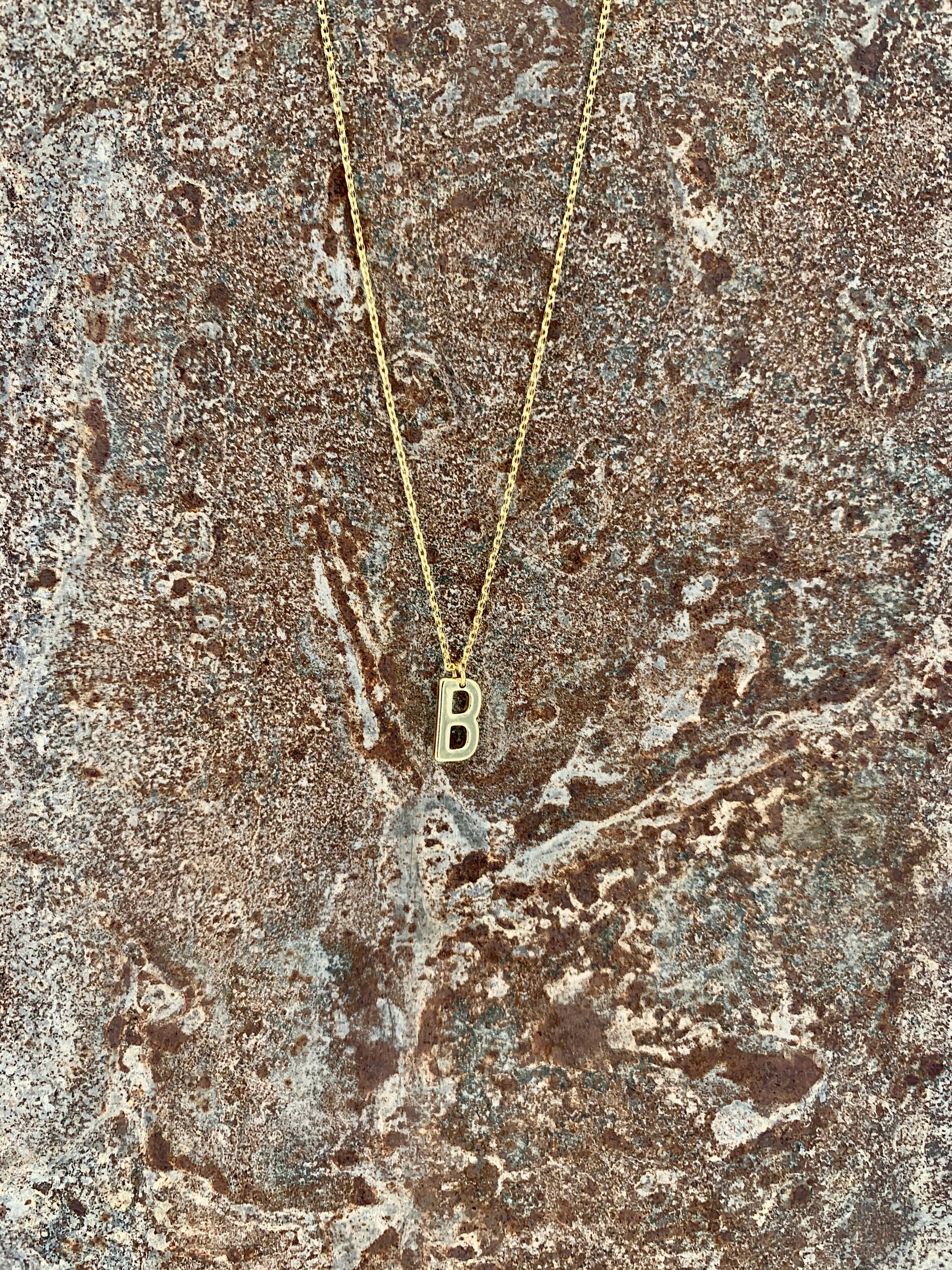 Alphabet Necklace - Gold Plated