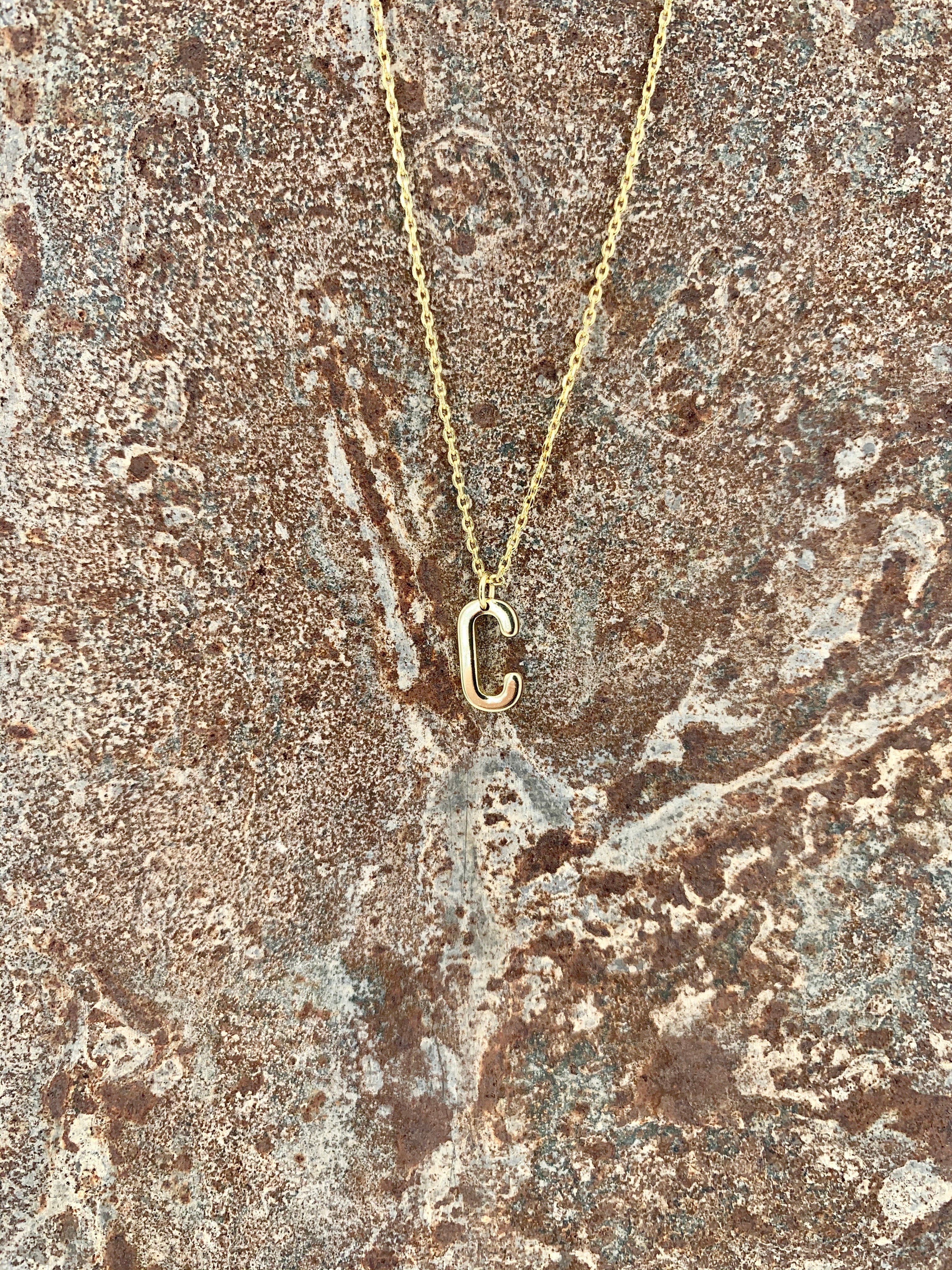 Alphabet Necklace - Gold Plated