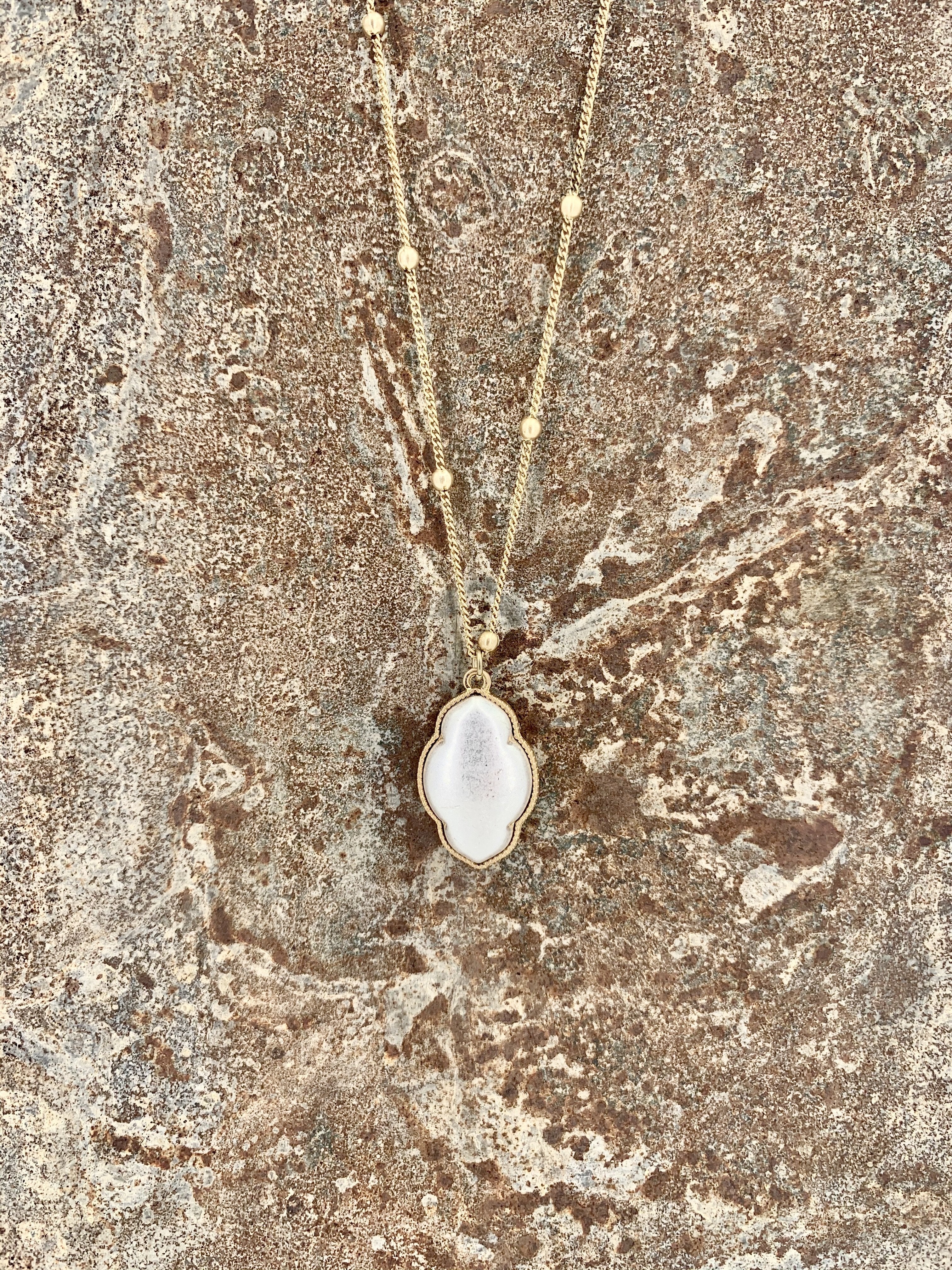 Sia Necklace Silver Plated - Long