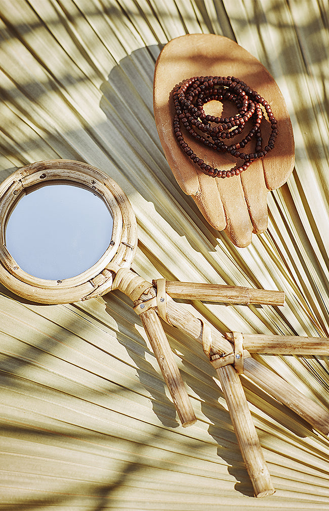 Terracotta hamsa tray