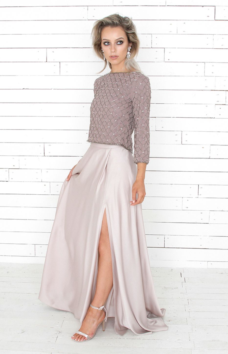 Rumi Skirt -Taupe