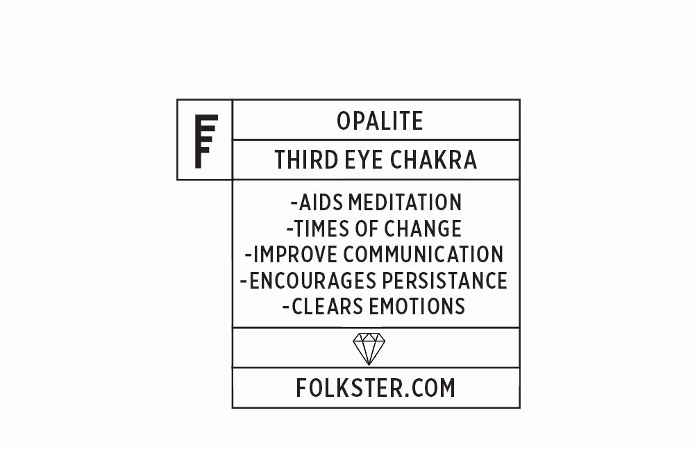 Crystal Keyring - Opalite