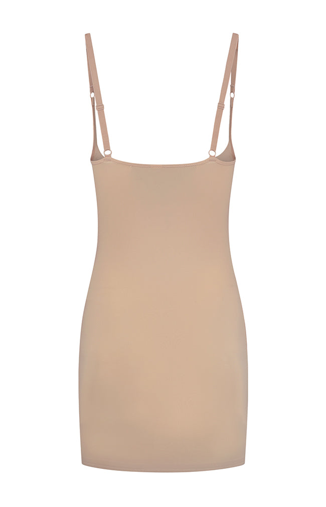 Sculpting Open Bust Dress - Cream