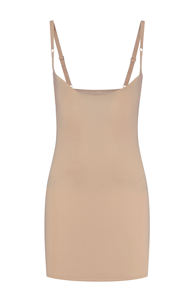 Sculpting Open Bust Dress - Cream