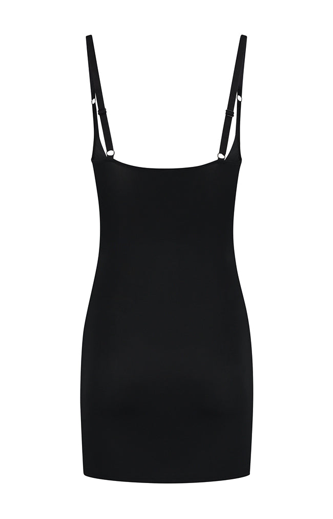 Sculpting Open Bust Dress - Black