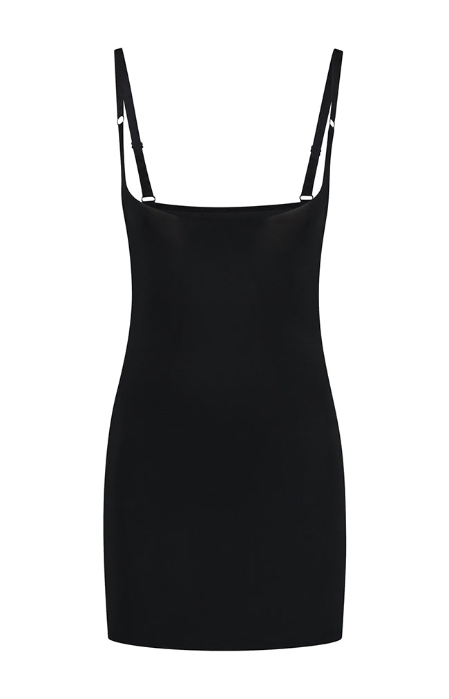 Sculpting Open Bust Dress - Black