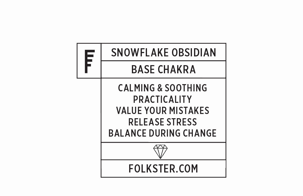 Snowflake Obsidian Tumblestone