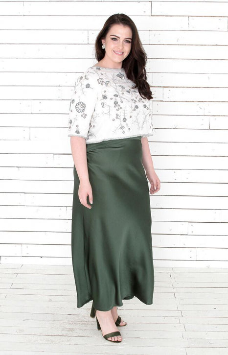 Sadhbh Beaded Top/Jacket - Ivory Multi