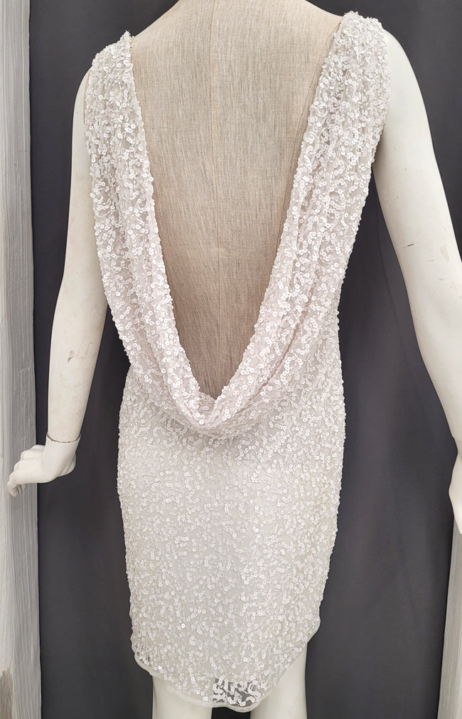 Bailey Hand Beaded Mini Dress - Ivory