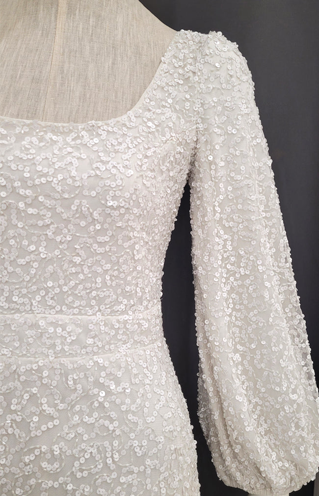 Astor Hand Beaded Dress - Ivory