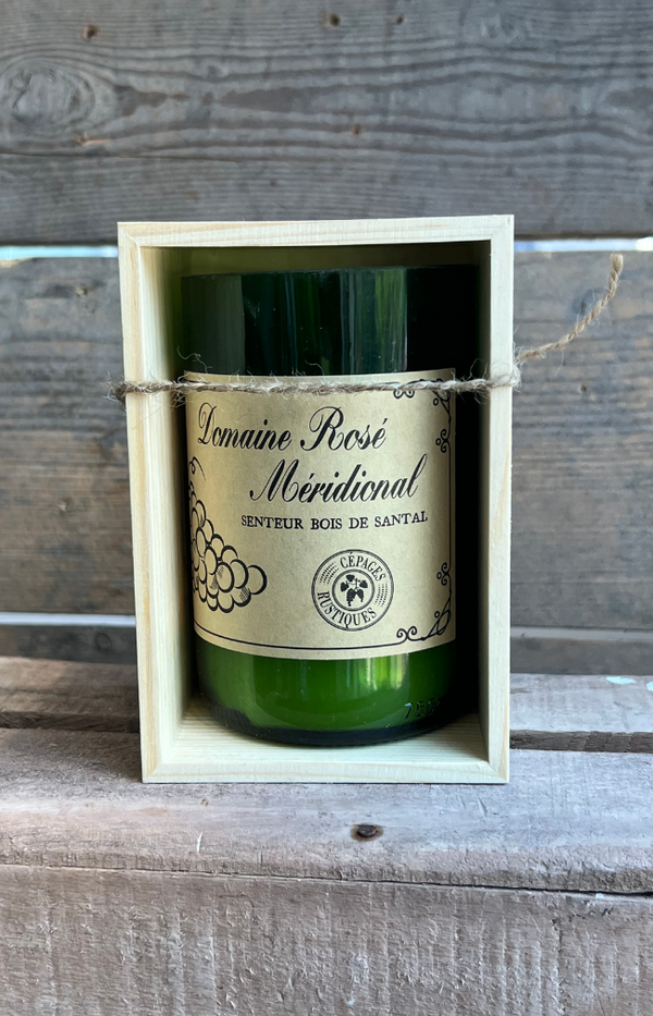 Wine scented candle