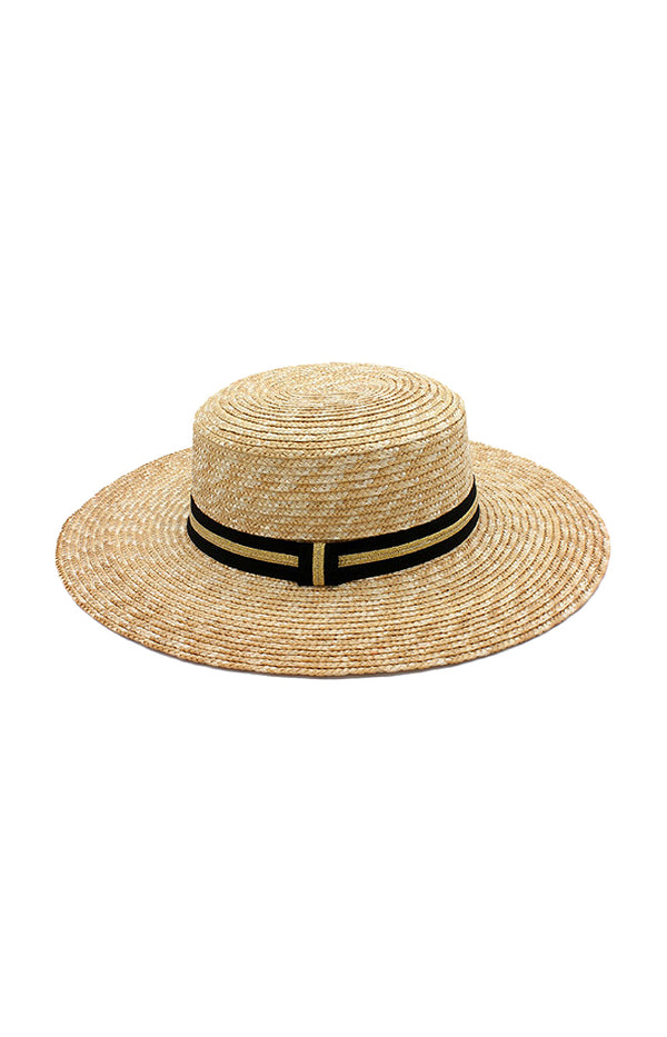 Lecce Wide Brim Boater Hat