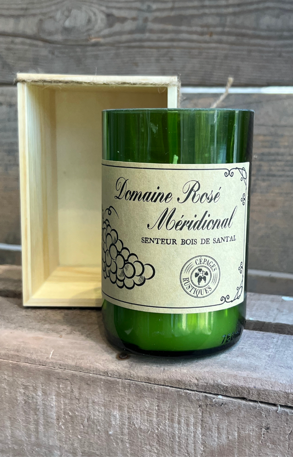 Wine scented candle
