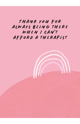 Thank you, Therapist Greeting Card