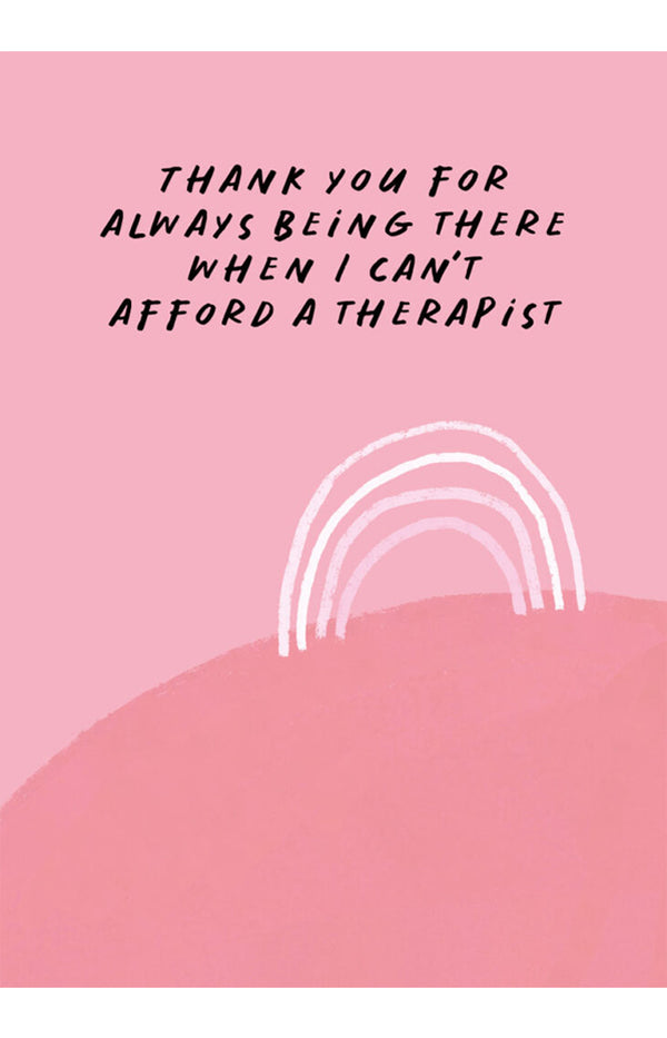 Thank you, Therapist Greeting Card