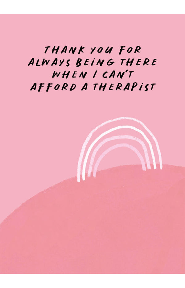 Thank you, Therapist Greeting Card
