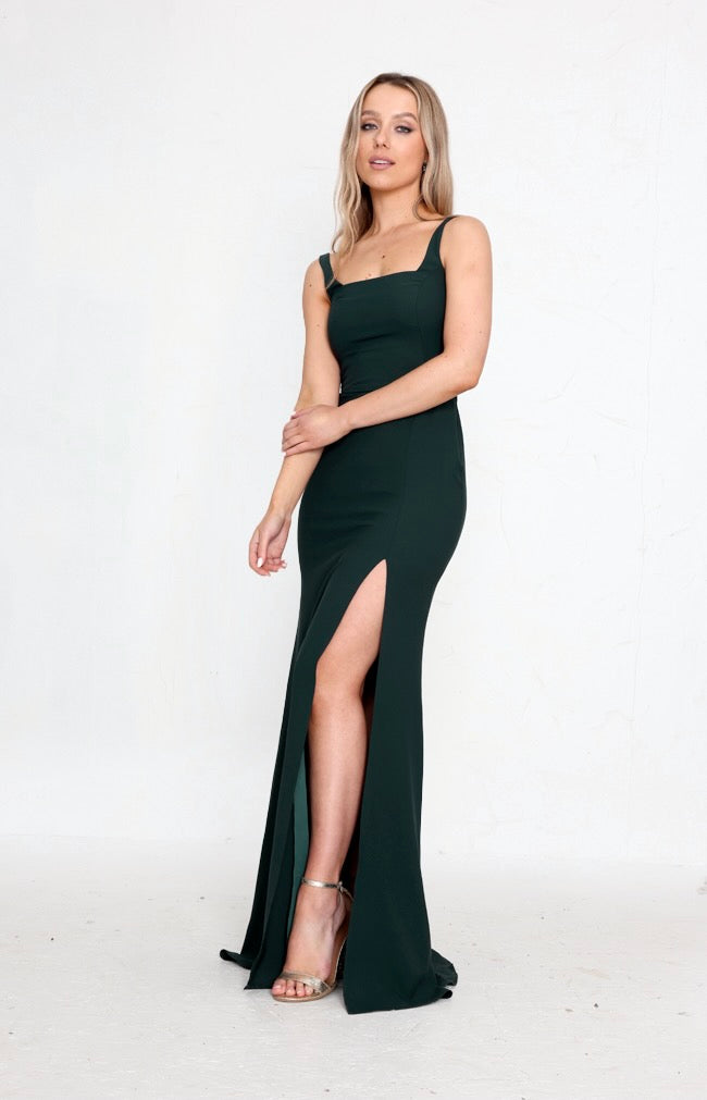 Edwina Gown - Forest Green