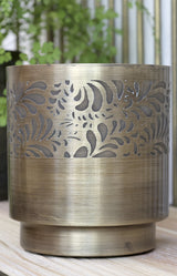Iron planter with pattern - Small