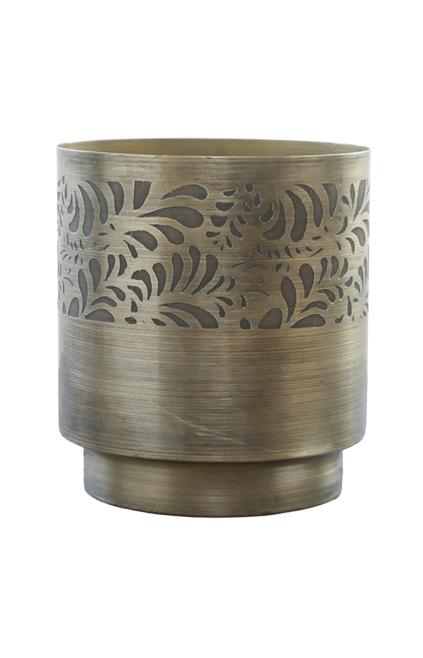 Iron planter with pattern - Small