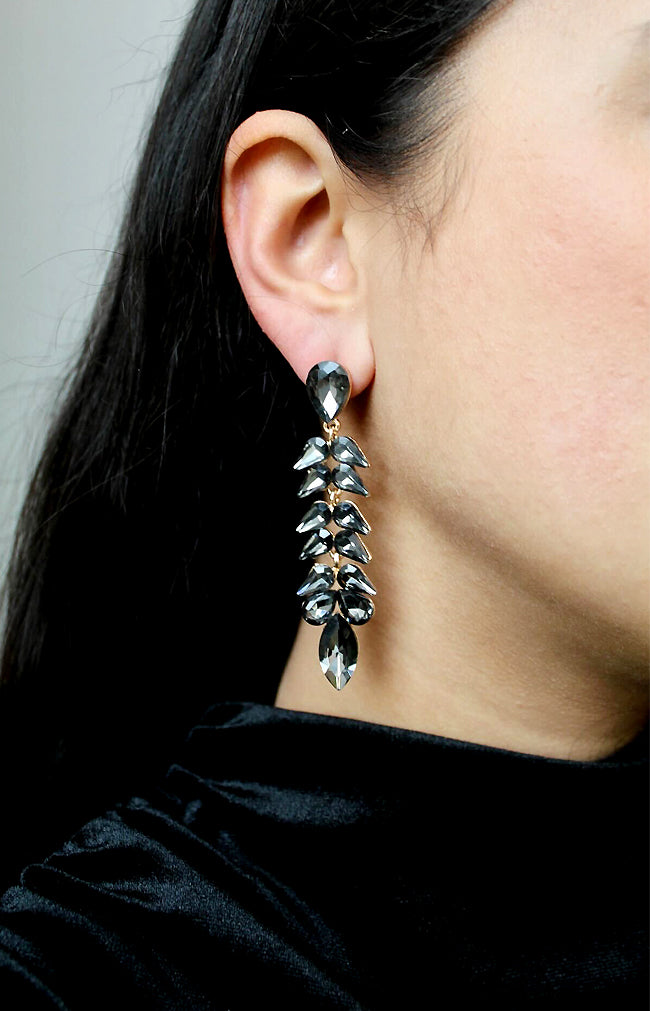 Ahara Earrings  - Pewter
