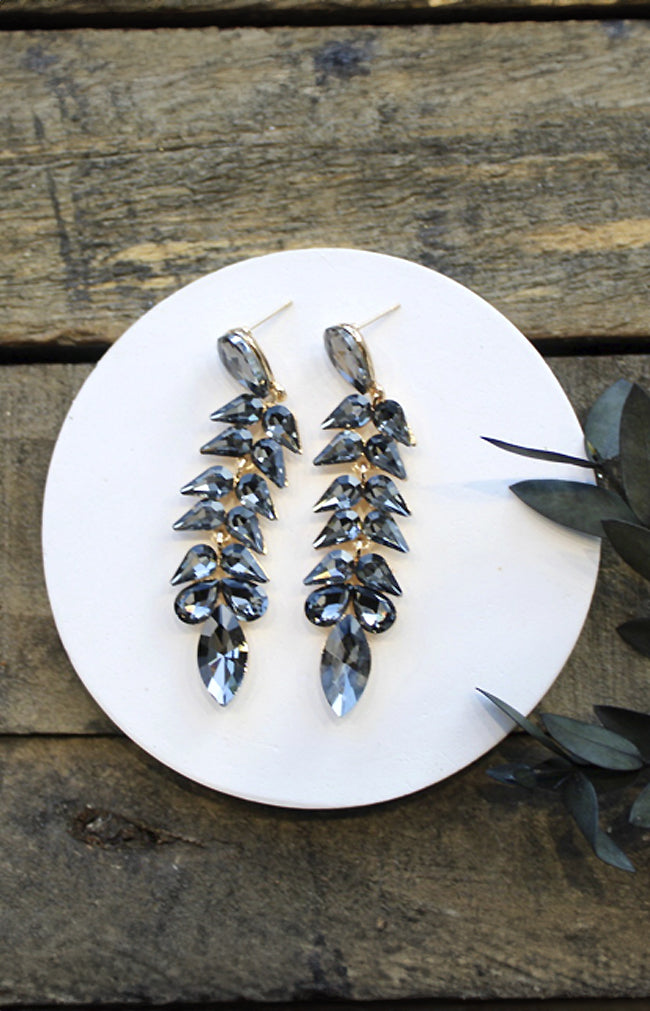 Ahara Earrings  - Pewter