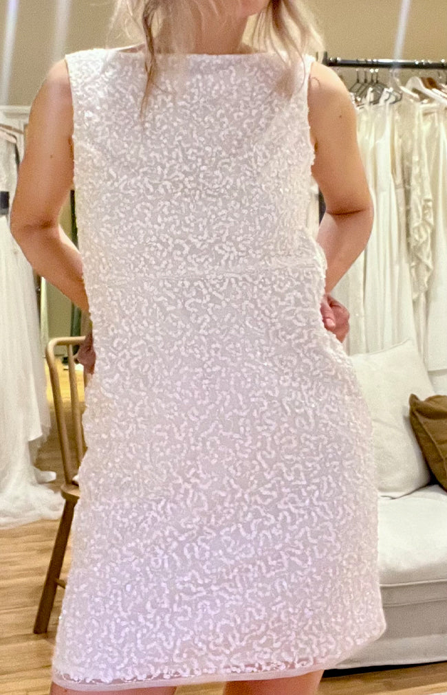 Bailey Hand Beaded Mini Dress - Ivory