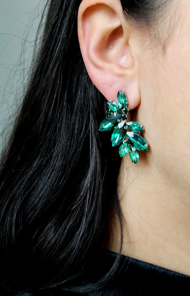 Bari Earrings - Green