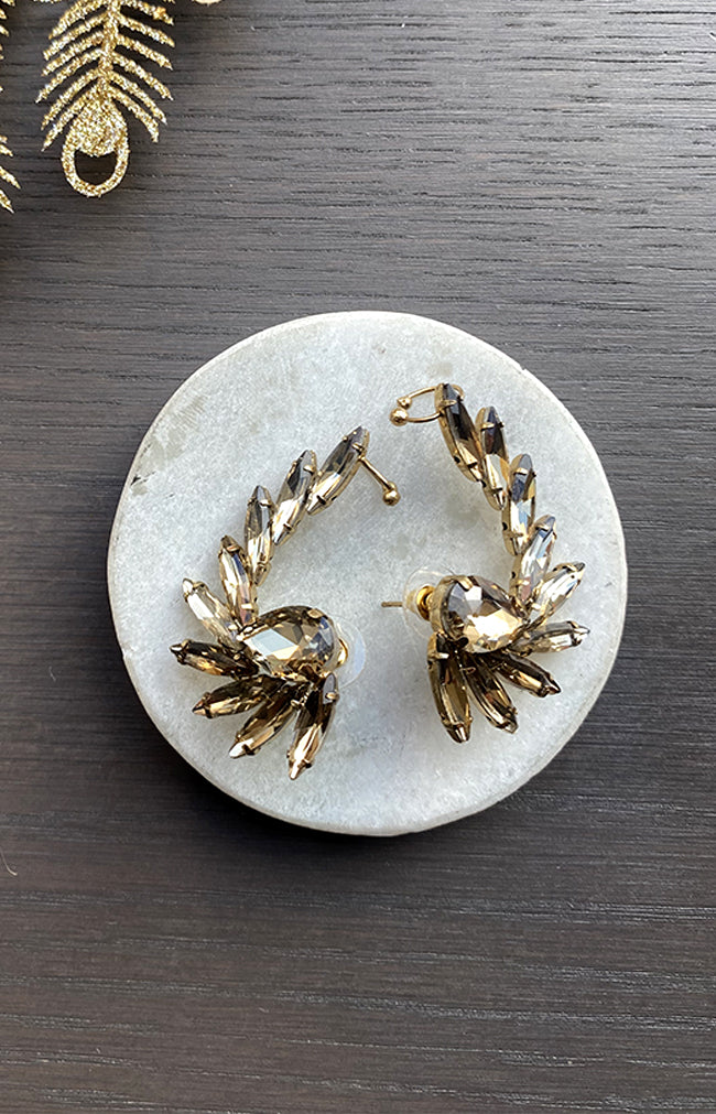 Bonnie Cuff Earrings - Antique Gold