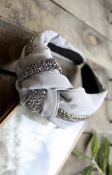 Cerys Headband - Grey/Blue