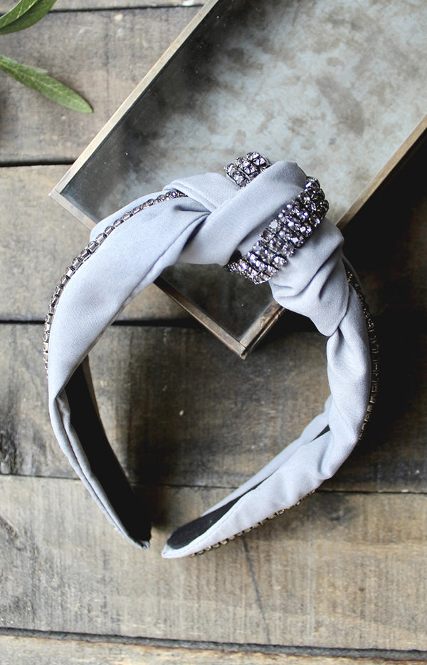 Cerys Headband - Grey/Blue