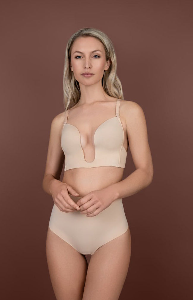 Ultra Plunge Bra - Beige