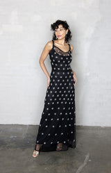 Paige Hand Embellished Gown - Black
