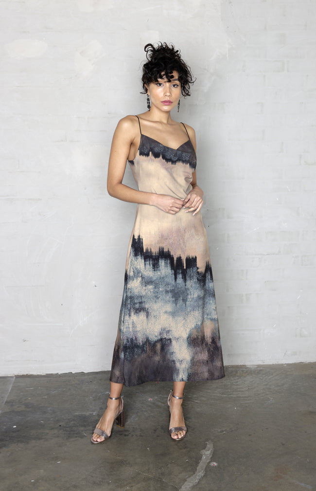 Moonscape Midi Dress - Print