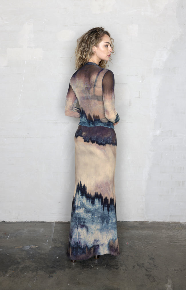 Moonscape Maxi Skirt - Print