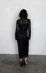 Chelsea Hand Beaded Skirt - Black