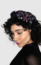 Flower Headband - Purple Multi