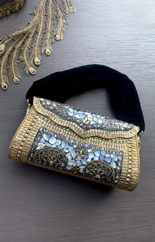 Farah Handbag - Gold Multi
